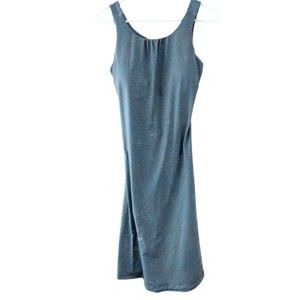 Prana skypath Chalkboard Dotty Green Dress Women's Size large